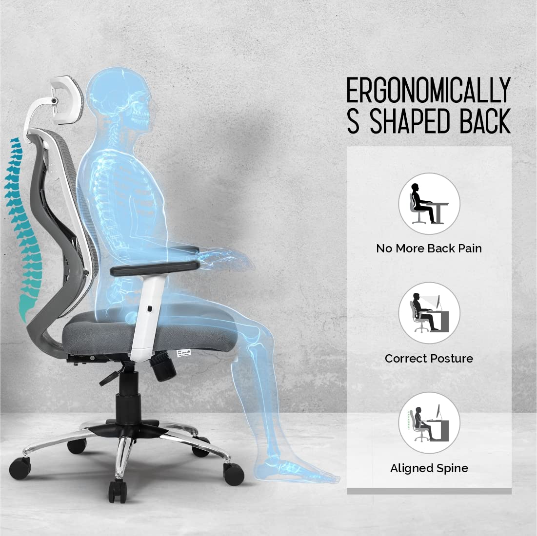 da urban® merlion office chair,high back mesh ergonomic home... da urban® merlion office chair,high back mesh ergonomic home...
