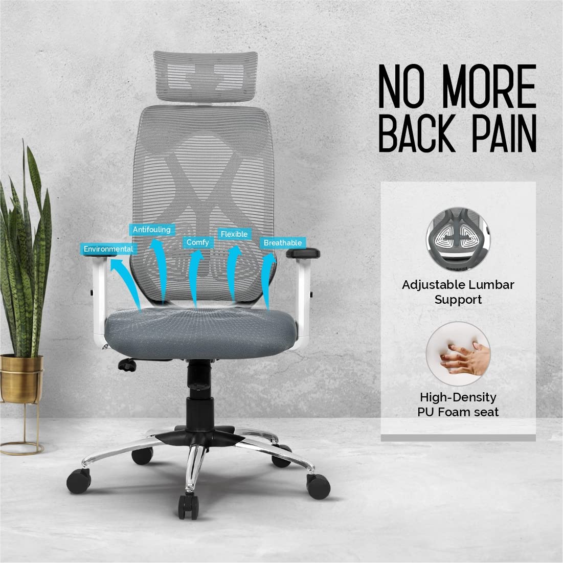 da urban® merlion office chair,high back mesh ergonomic home... da urban® merlion office chair,high back mesh ergonomic home...