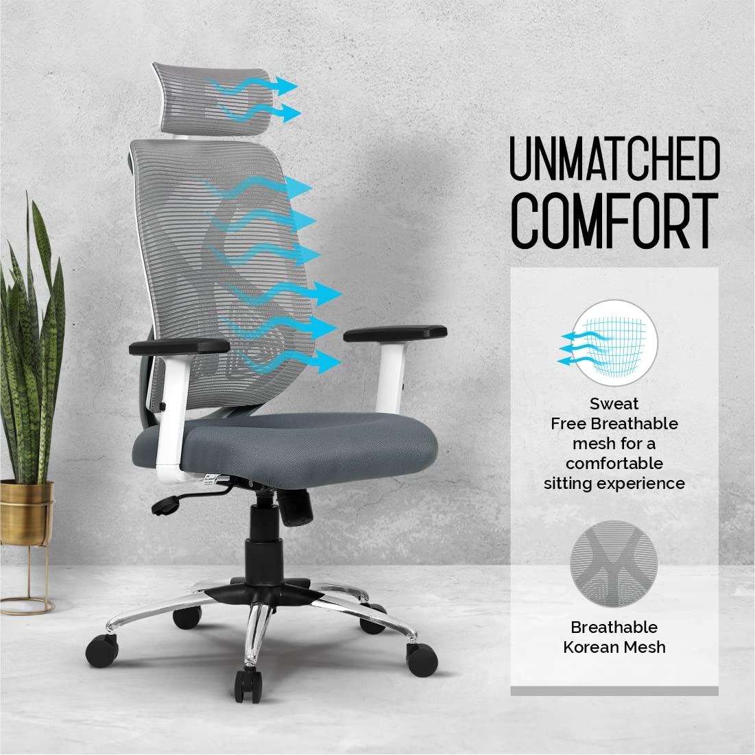 da urban® merlion office chair,high back mesh ergonomic home... da urban® merlion office chair,high back mesh ergonomic home...